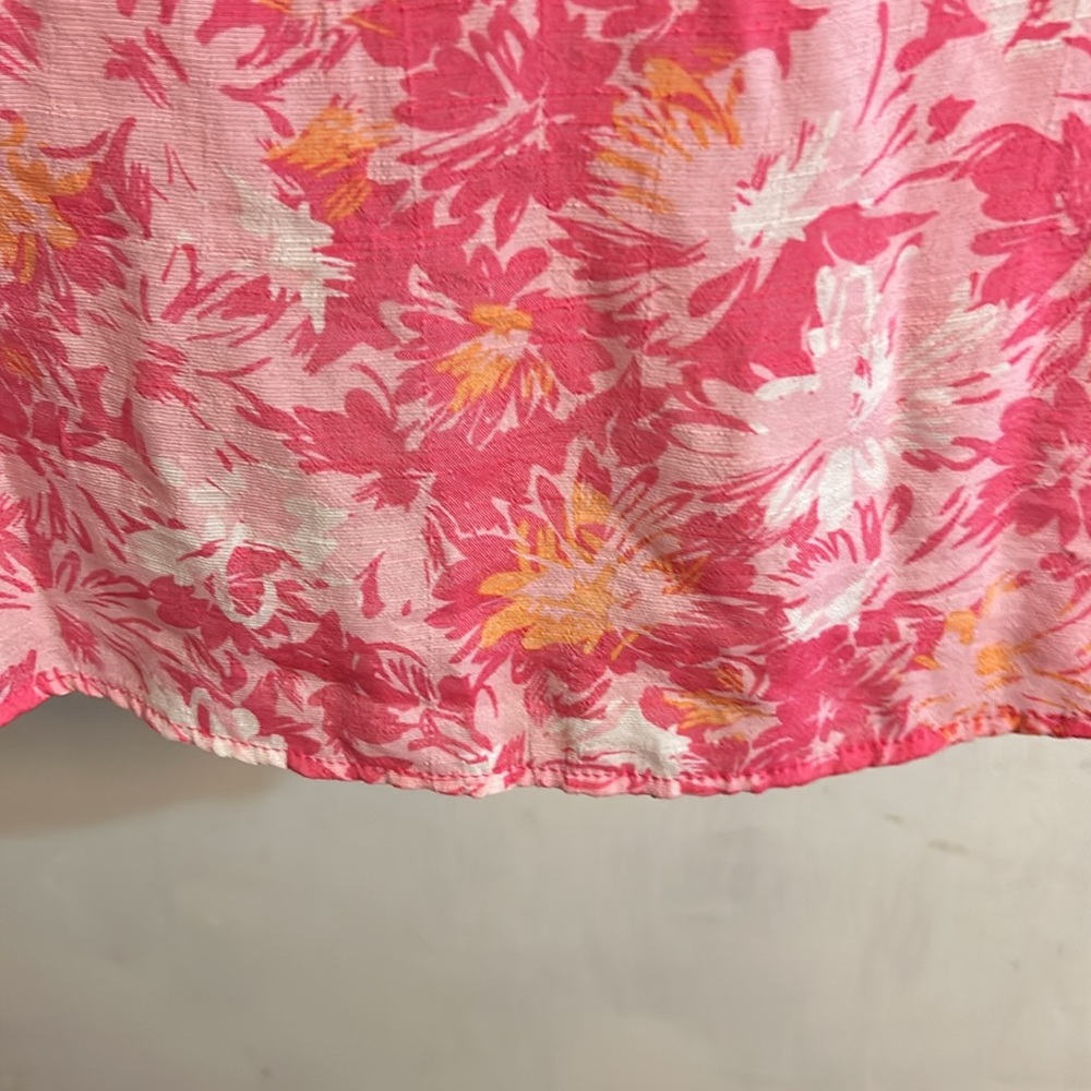 NWT Robert Louis pinks with orange accent sleeveless XXL fully lined dress. - Picture 4 of 7